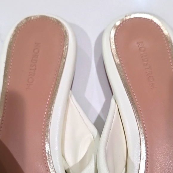 White Mules with Elegant Twisted Design - Picture 4 of 7